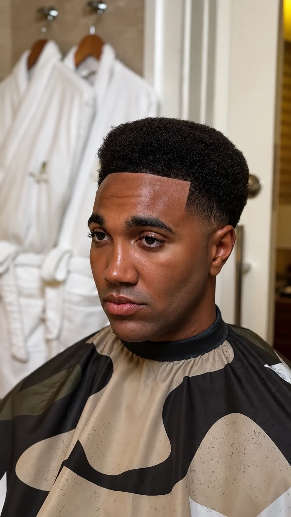Après — afro nette + low fade